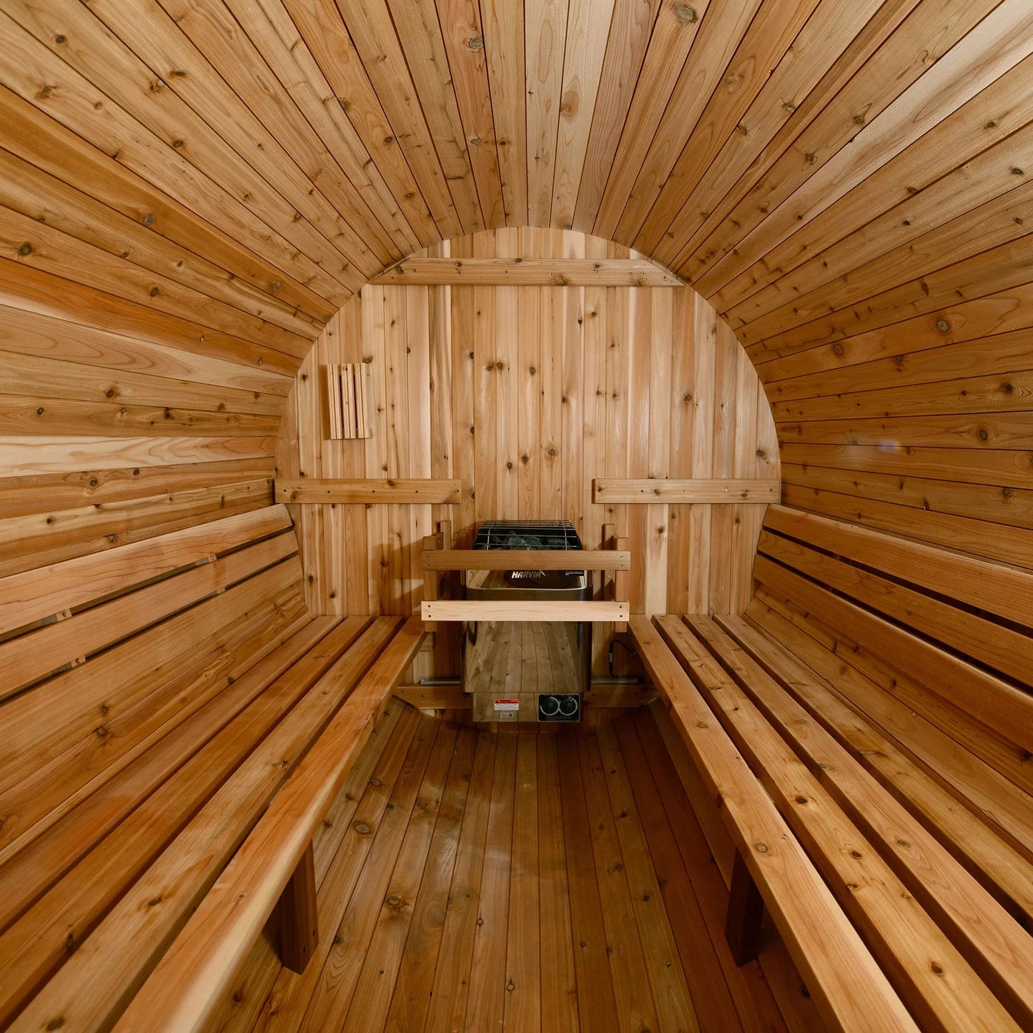 Almost Heaven Watoga 2-4 Person Barrel Sauna-Thermally Modified Hemlock